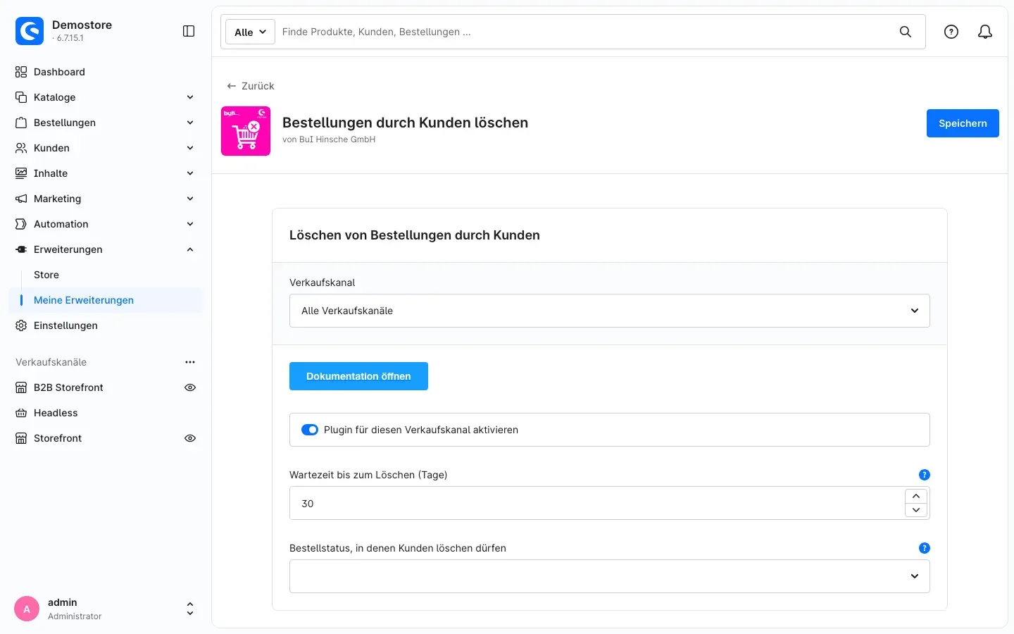 Konfiguration direkt nach der Installation