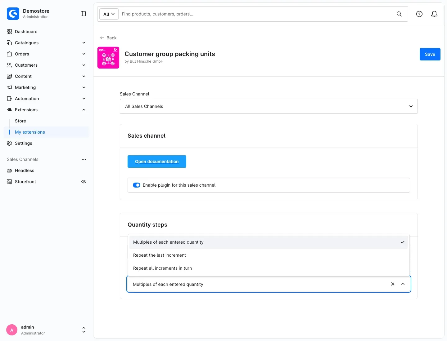 The three options under "How to continue the steps"