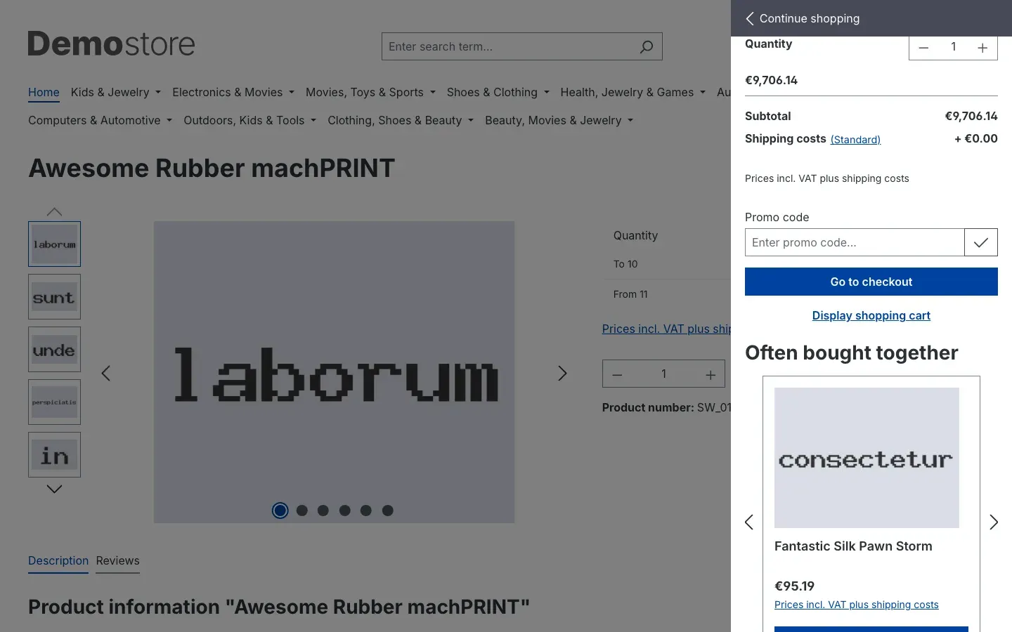 Recommendations as a slider in the sidebar