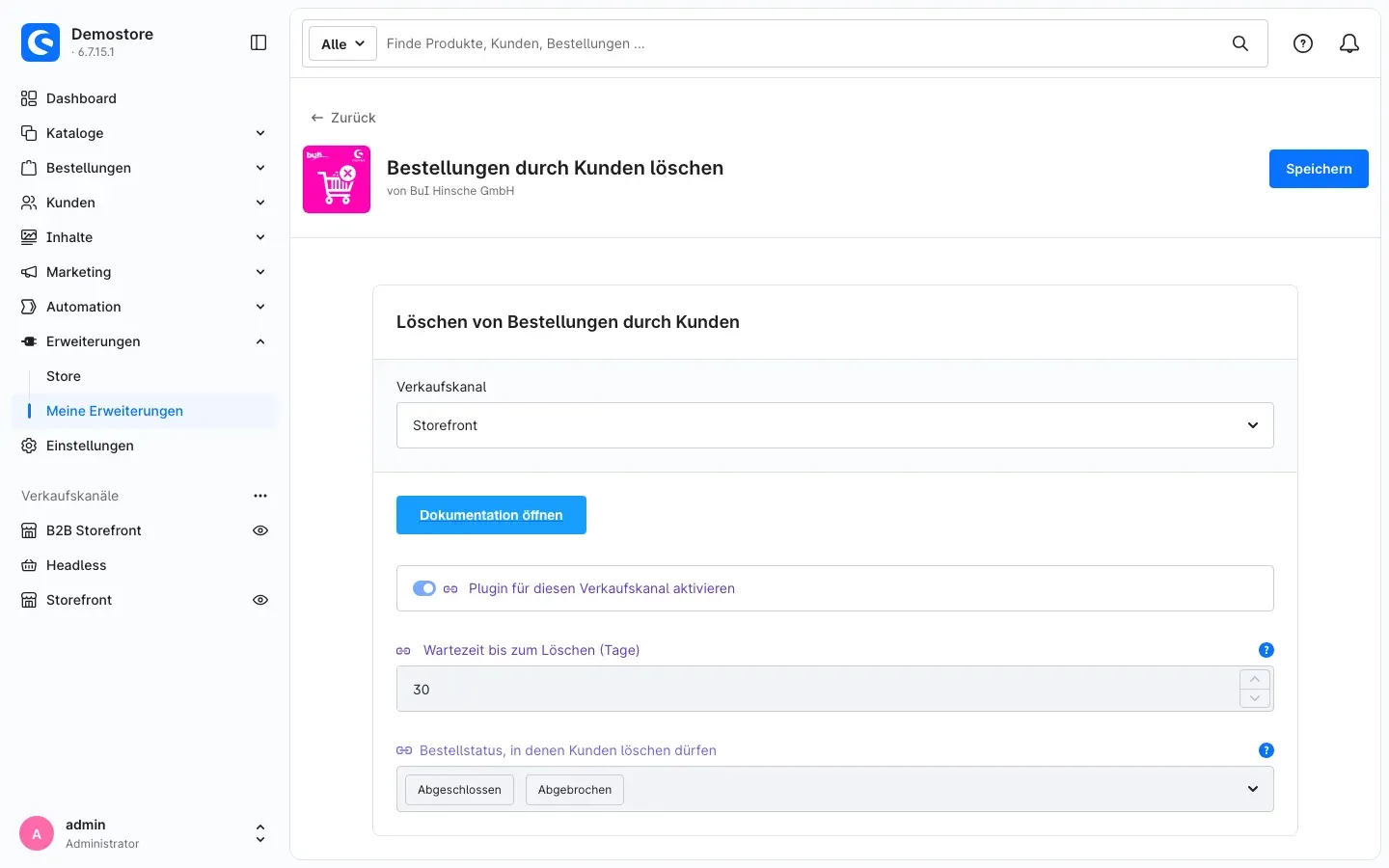 Verkaufskanal-Umschalter