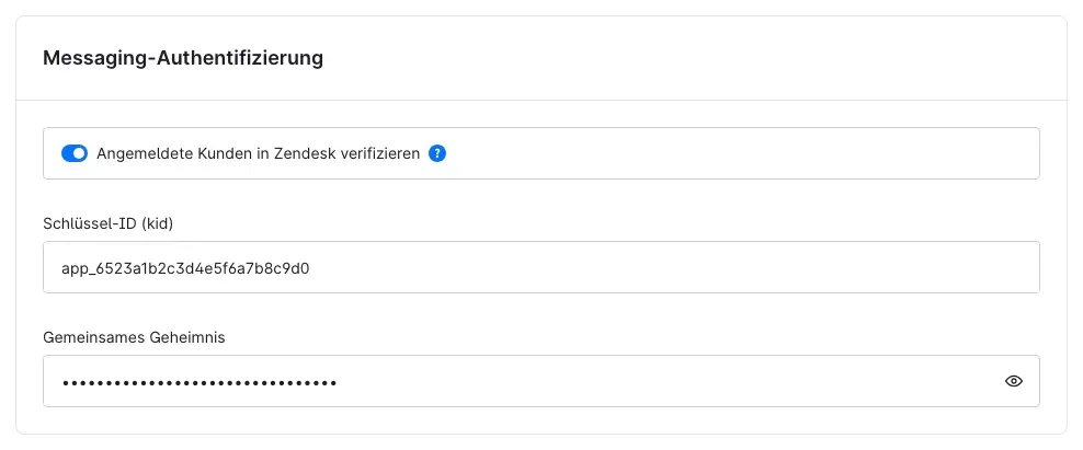 Karte Messaging-Authentifizierung