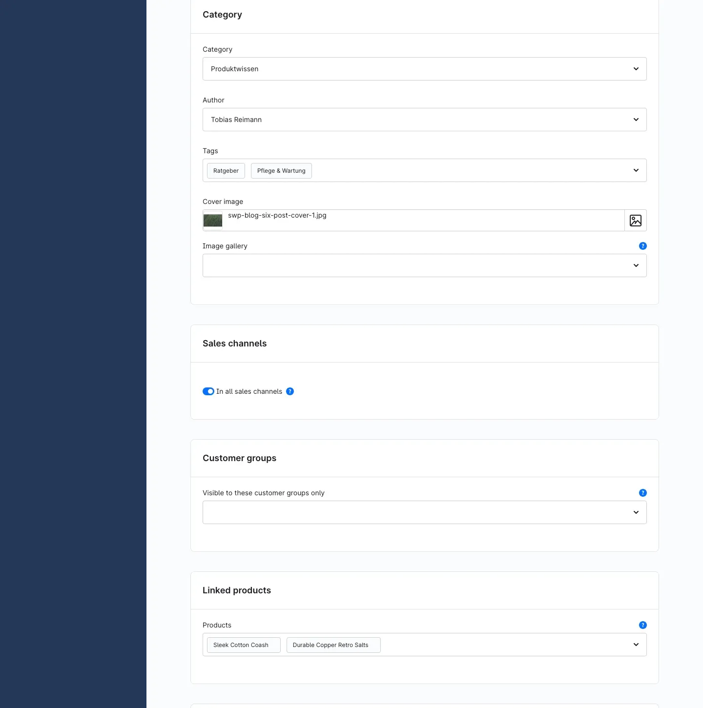 Editing a post — assignments