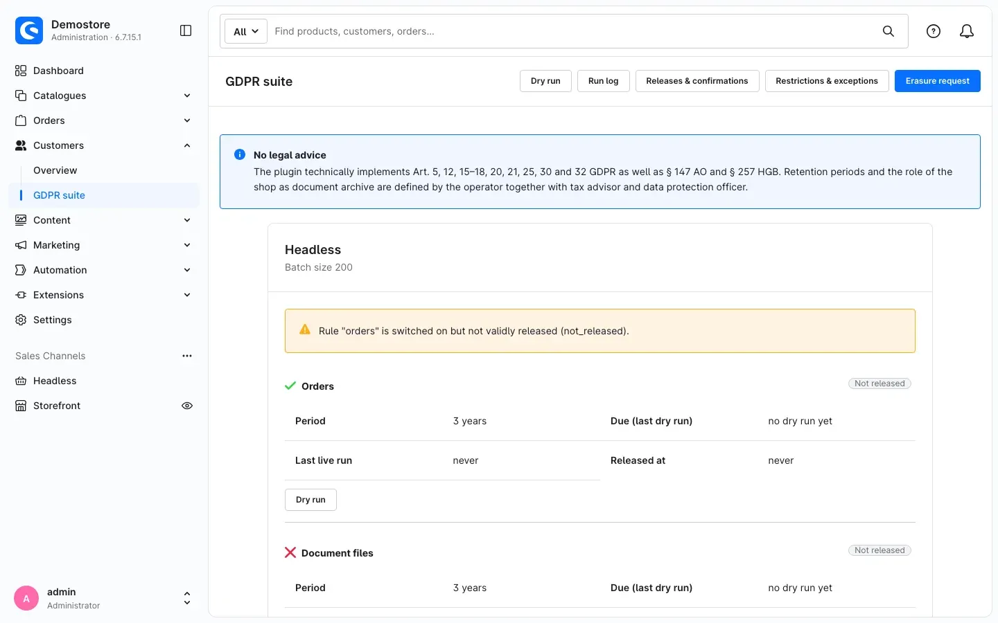 GDPR suite overview