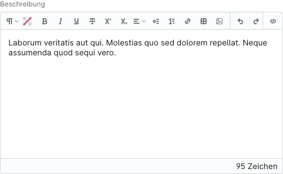 Werkzeugleiste des Texteditors mit dem Bild-Symbol