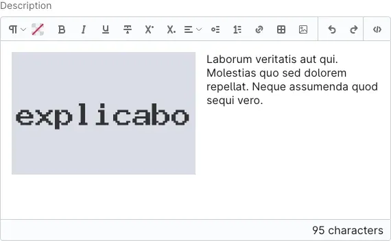 Category description with the inserted image