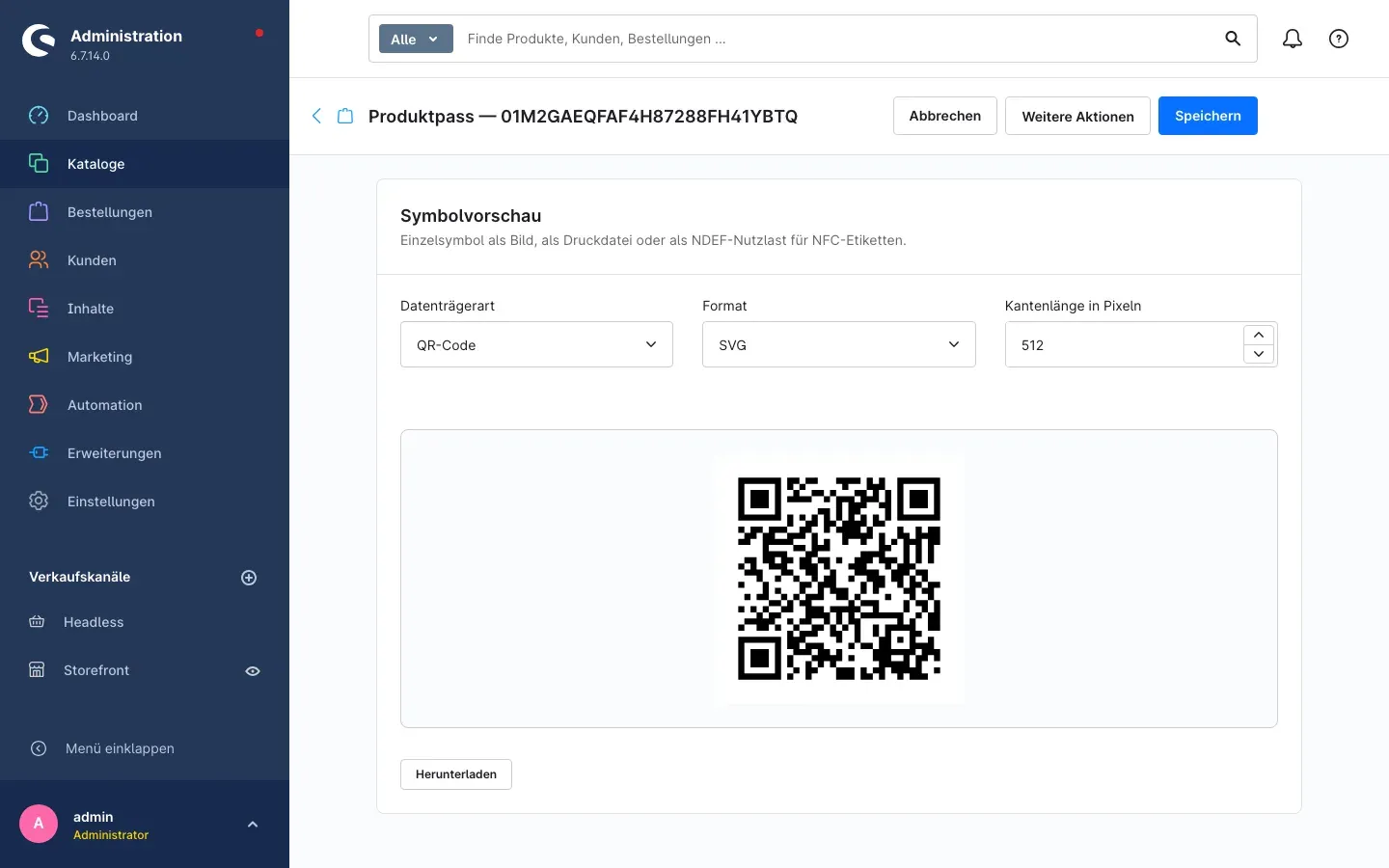 Der Reiter „Kennungen und Datenträger“