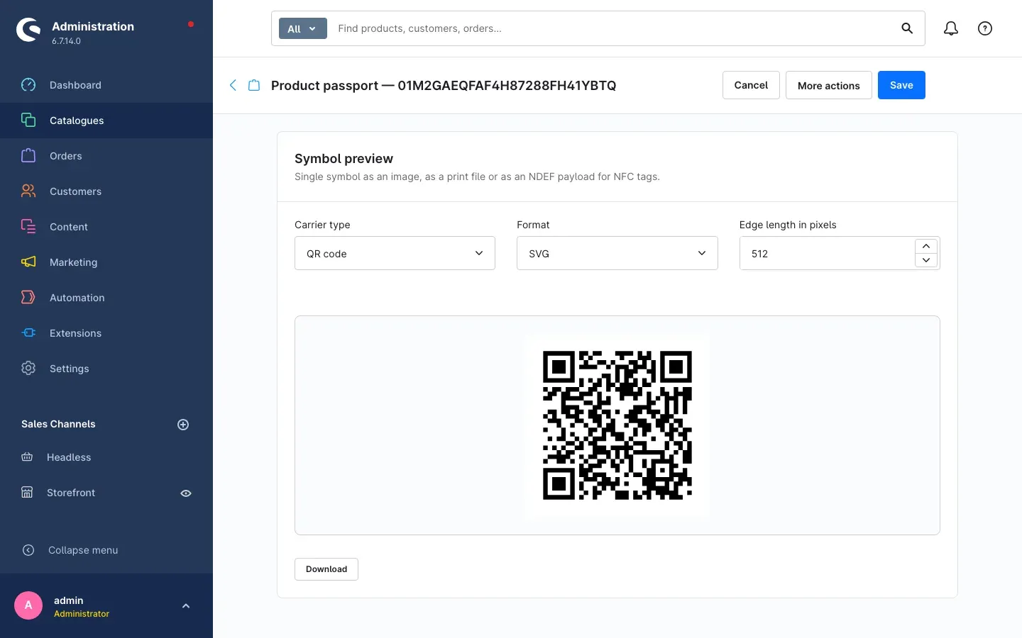 The "Identifiers and carriers" tab
