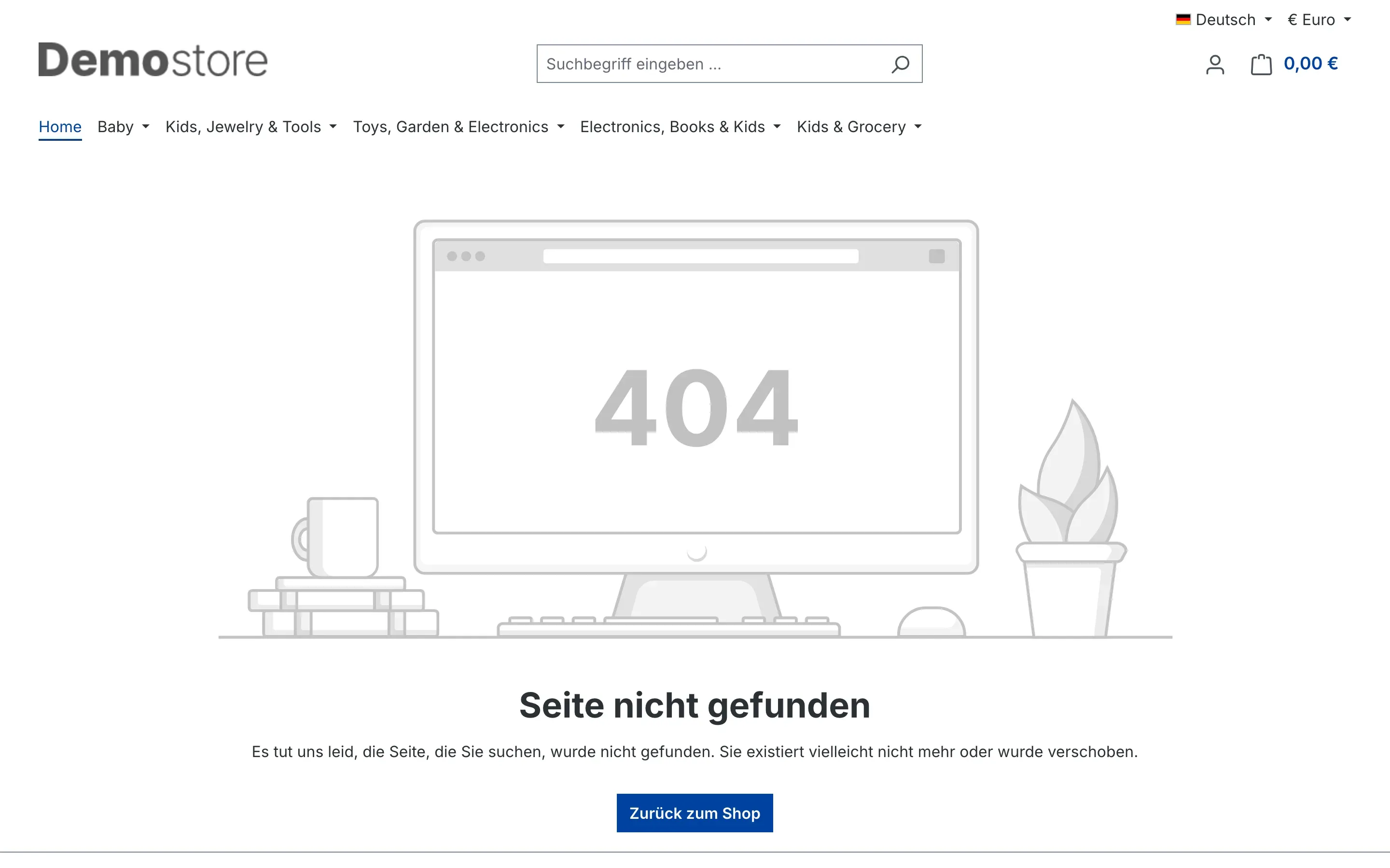 Die Seite eines abgelaufenen Artikels