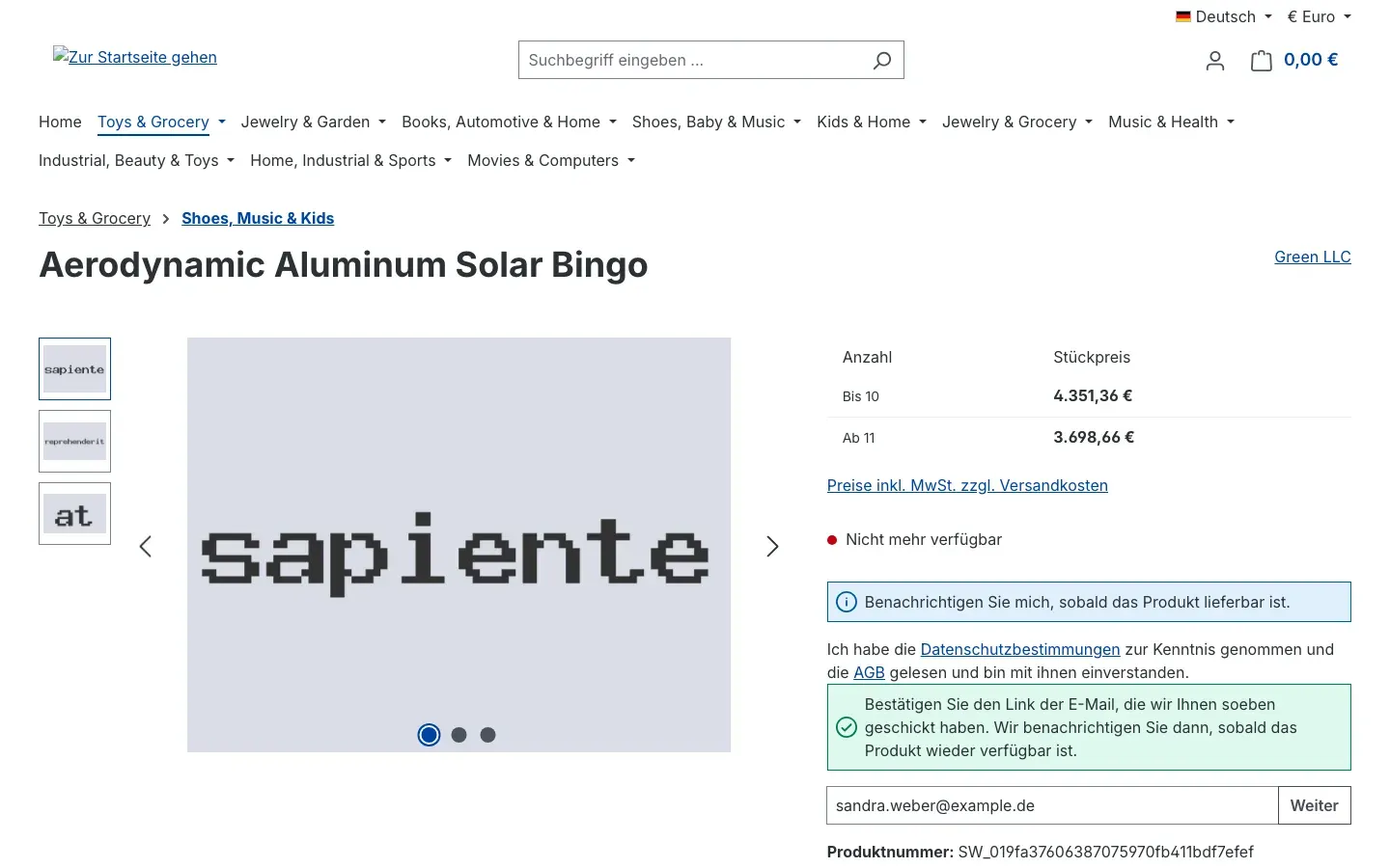 Rückmeldung nach dem Absenden
