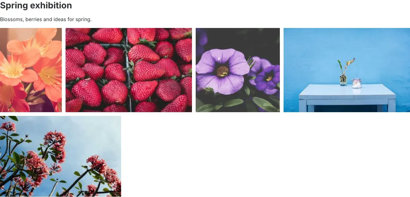 Gallery as justified rows