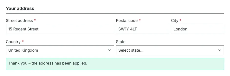 Confirmation after "Use suggestion"