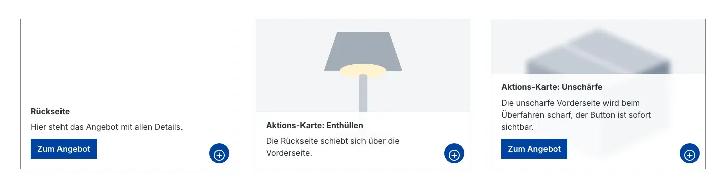 Aktions-Karte „Umdrehen“ beim Überfahren mit der Maus