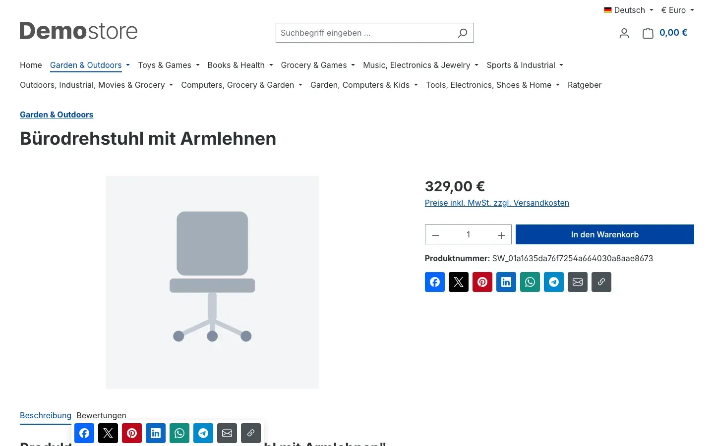 Fixierte Leiste am unteren Rand