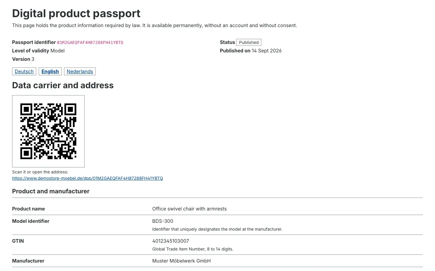 The public passport page