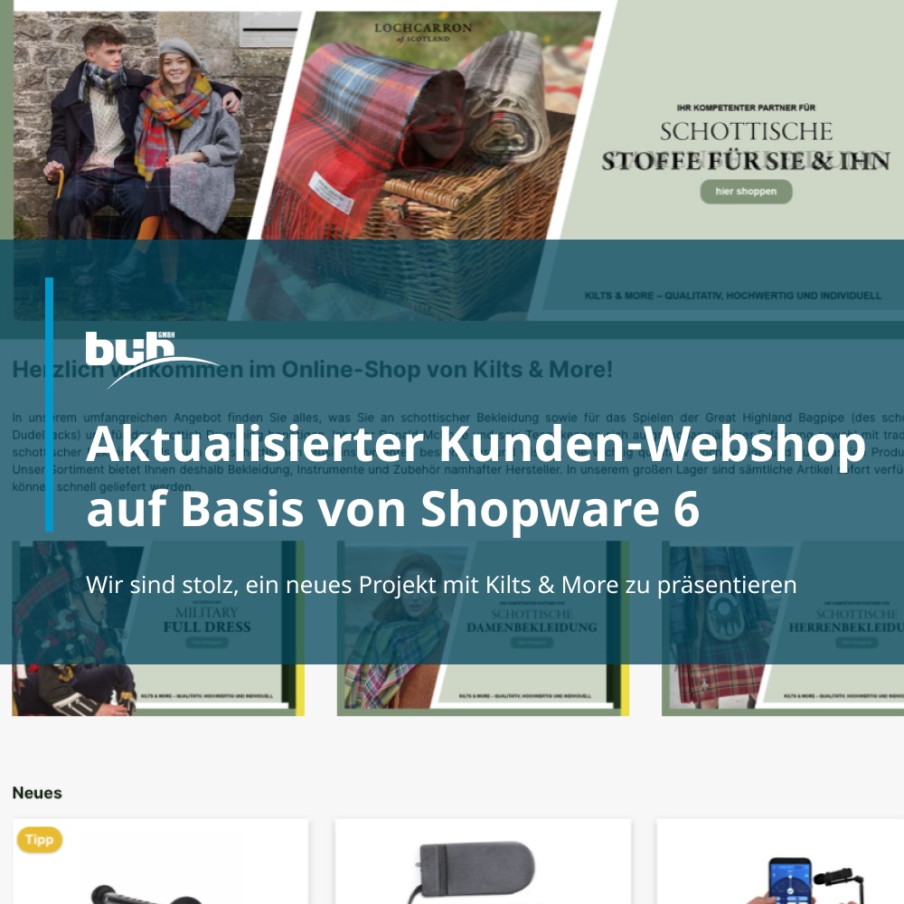 Wir sind stolz, ein neues Projekt mit unserem Kunden Kilts & More zu präsentieren