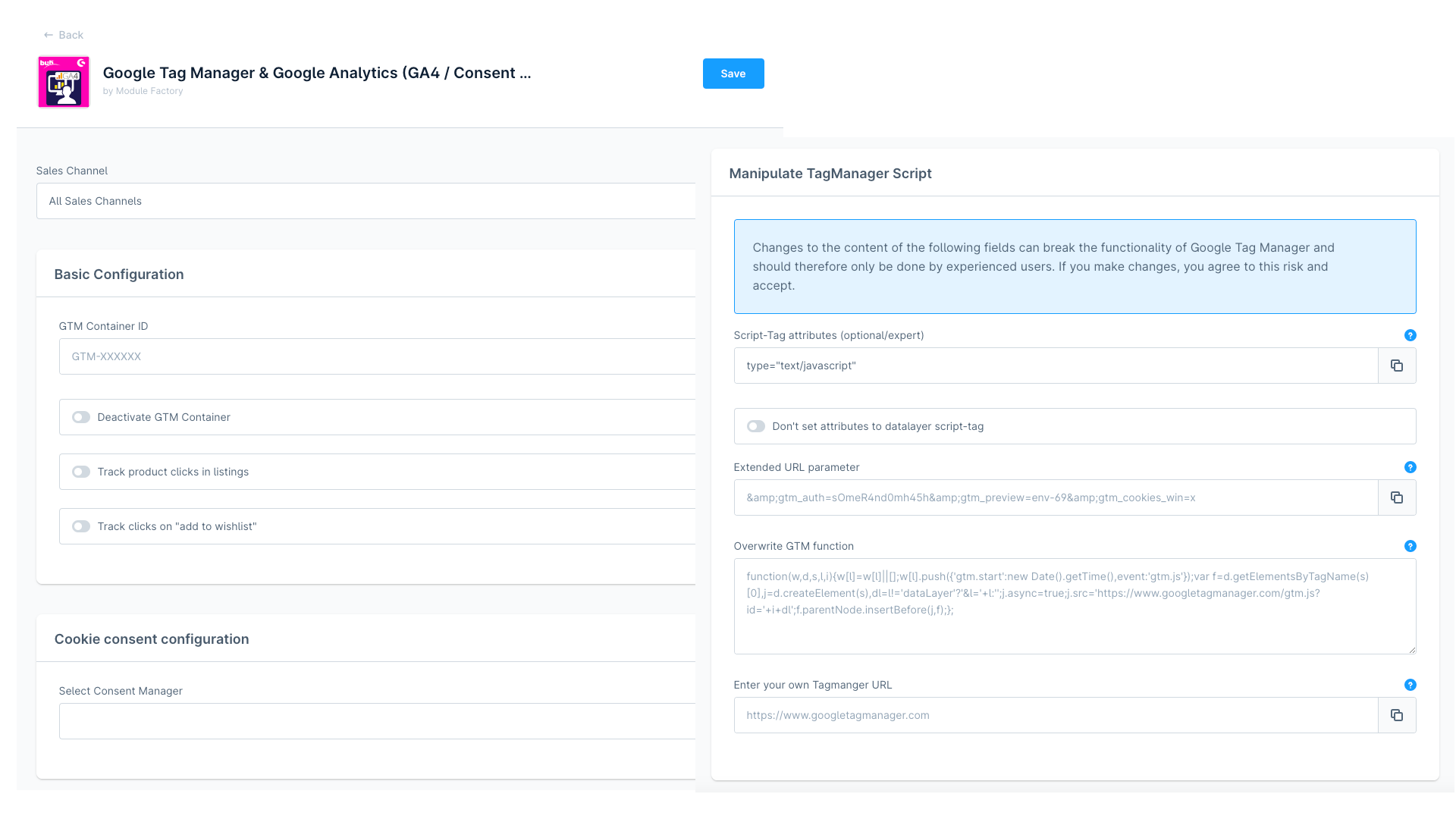 Tracking Analyse Dashboard