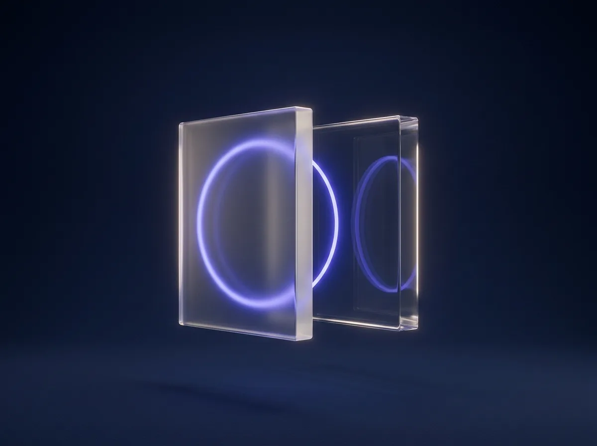 Abstrakte, gebrandete Visualisierung zum Thema „Nachbestellung in einem Klick“