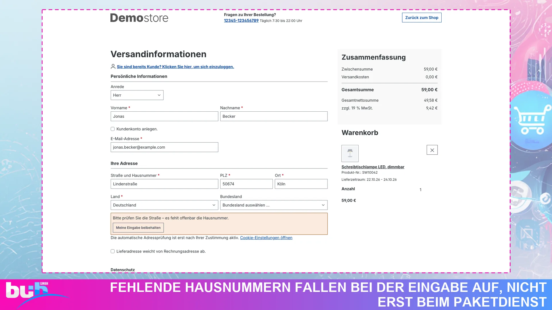 Adressprüfung Adressvalidierung Hausnummer | Adresse prüfen gegen Rückläufer. Screenshot 3