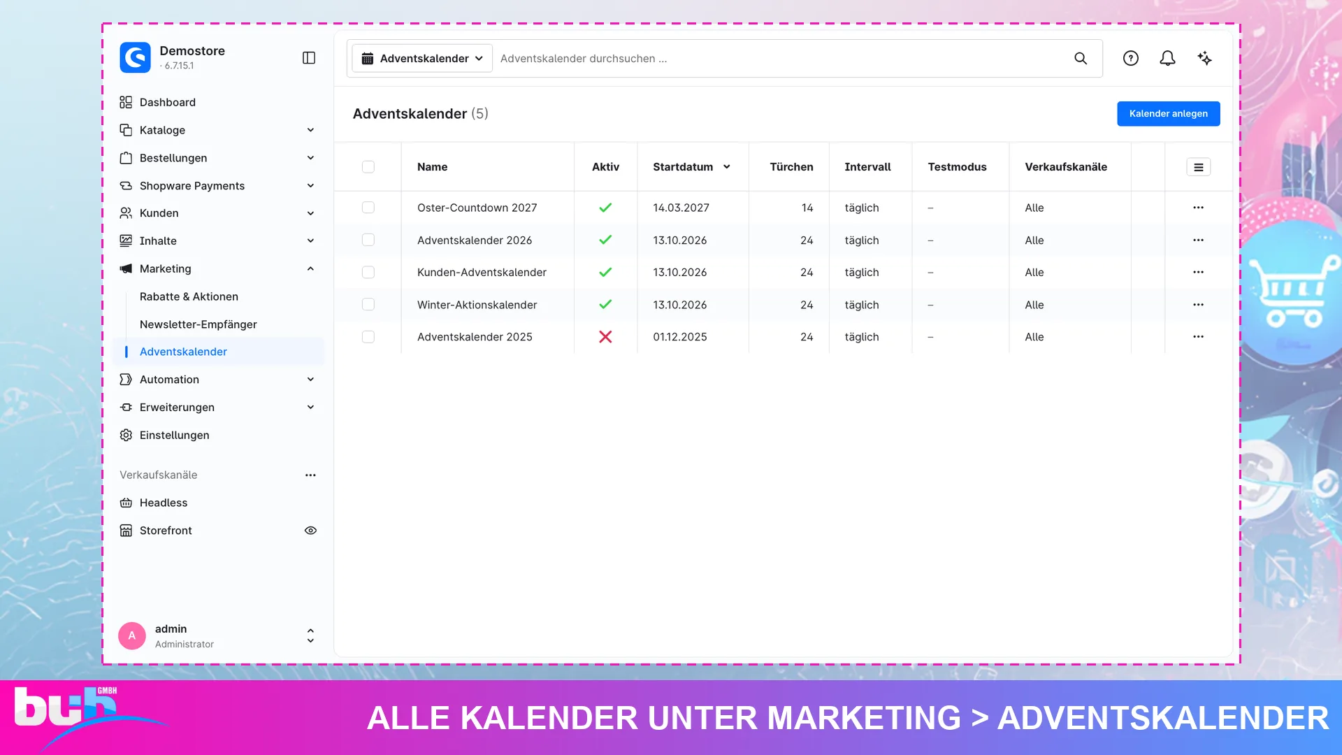 Adventskalender Weihnachtskalender | Kalender mit Gutscheinen ohne Cache leeren. Screenshot 11