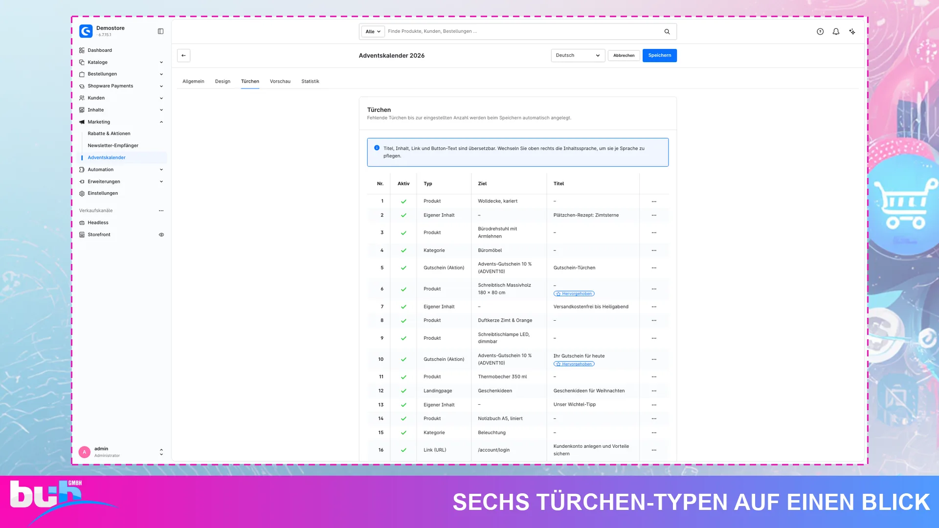 Adventskalender Weihnachtskalender | Kalender mit Gutscheinen ohne Cache leeren. Screenshot 14