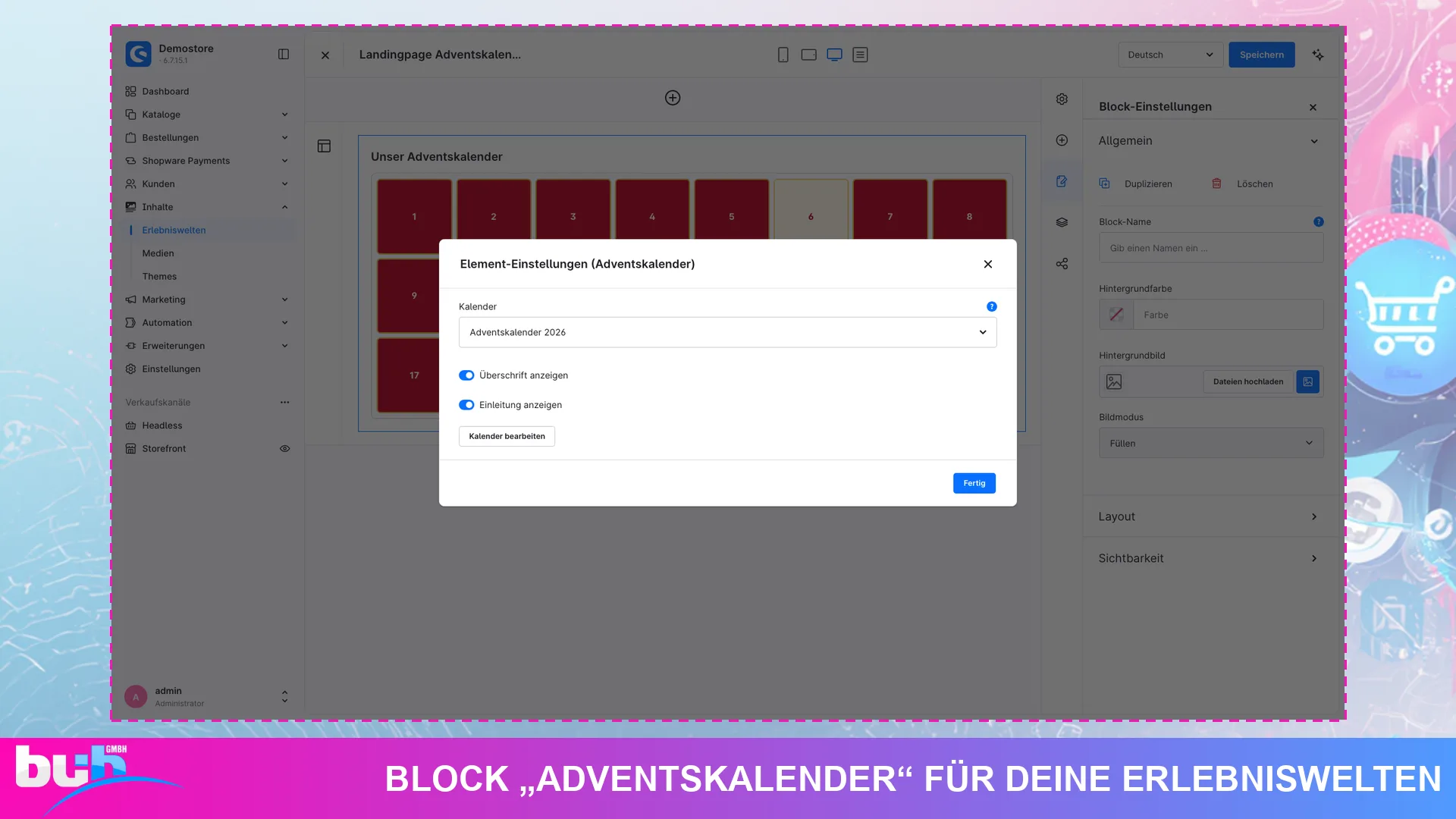 Adventskalender Weihnachtskalender | Kalender mit Gutscheinen ohne Cache leeren. Screenshot 19