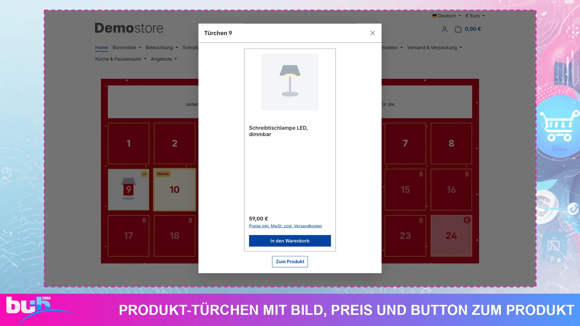 Adventskalender Weihnachtskalender | Kalender mit Gutscheinen ohne Cache leeren. Screenshot 4