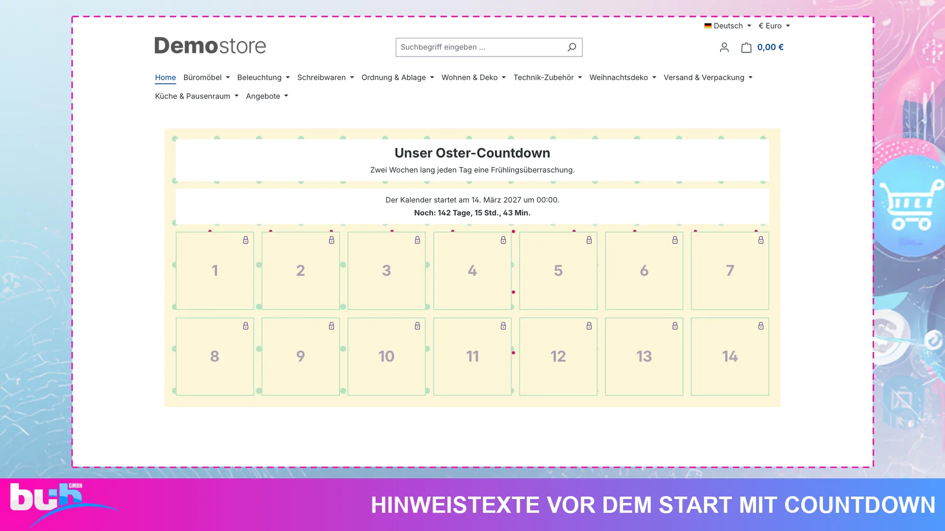 Adventskalender Weihnachtskalender | Kalender mit Gutscheinen ohne Cache leeren. Screenshot 9