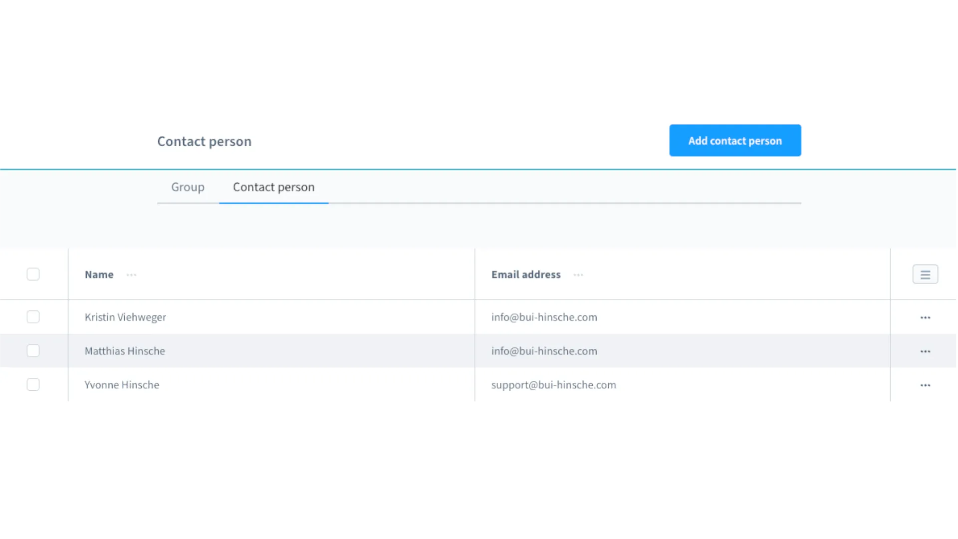 Ansprechpartner – Screenshot 2