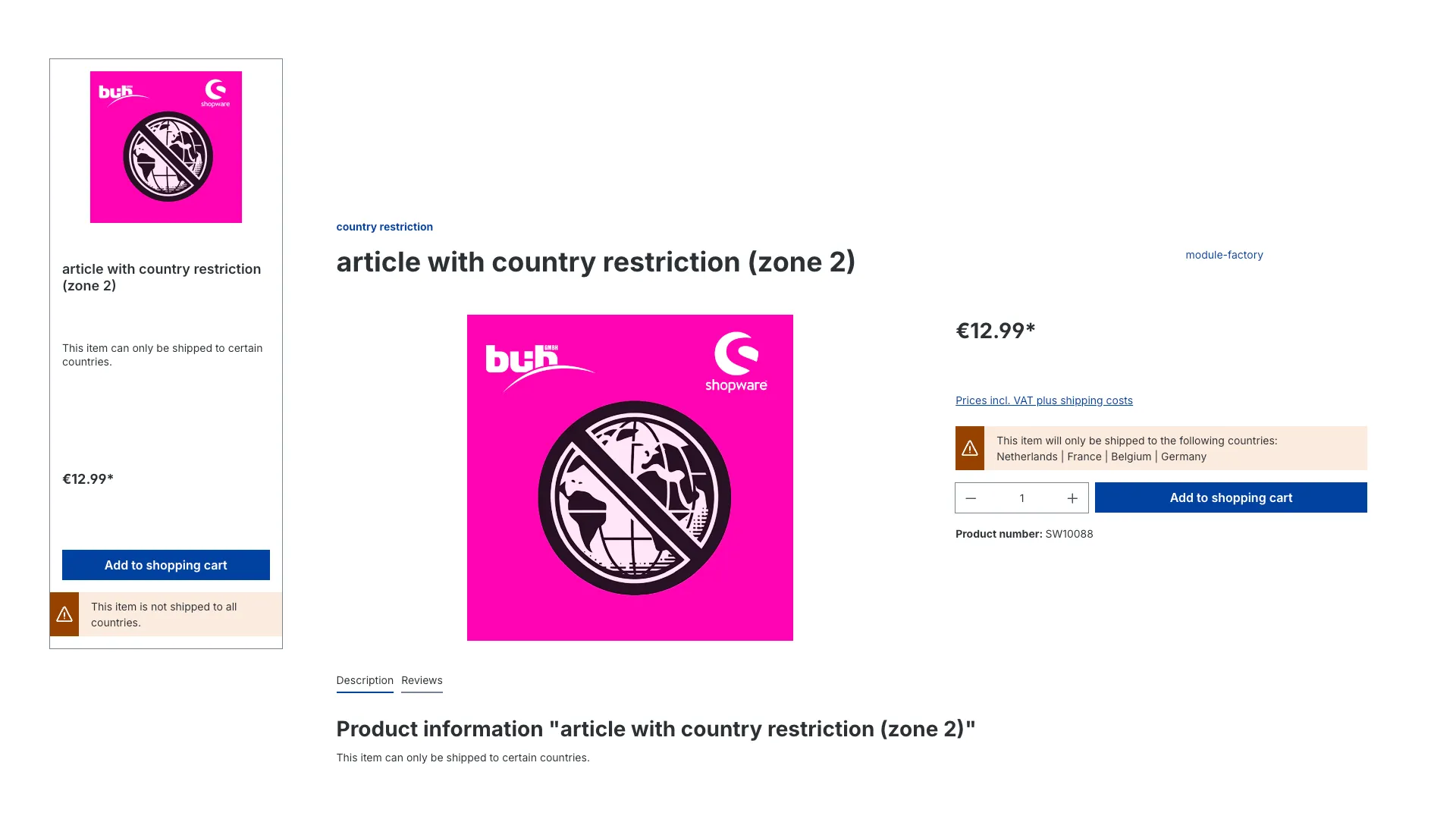 Artikel-Länderbeschränkung – Screenshot 12