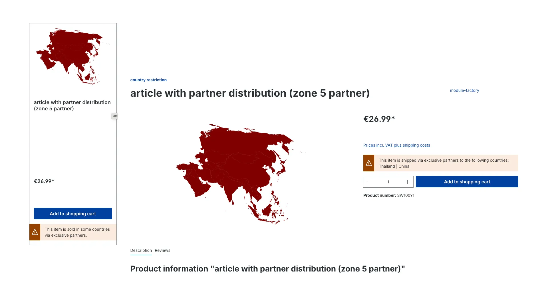 Artikel-Länderbeschränkung – Screenshot 3