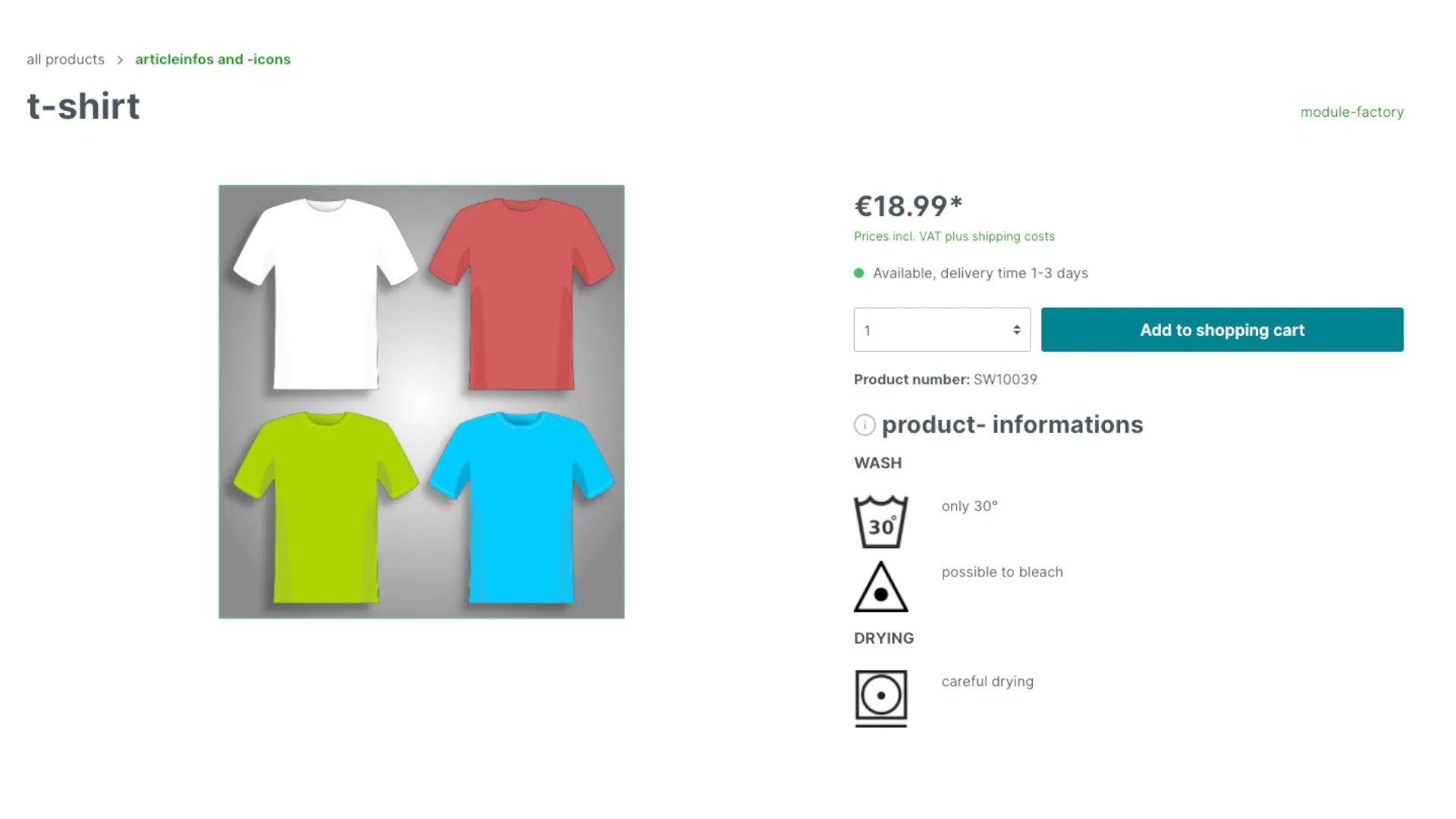 Artikelinfos und -icons – Screenshot 11