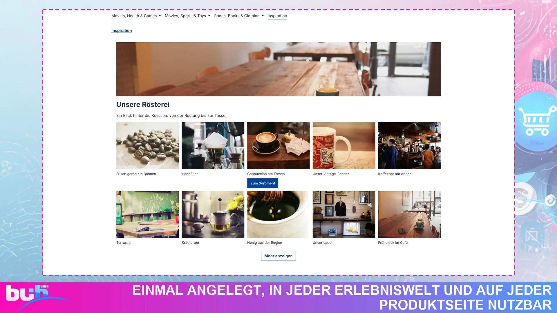 Bildergalerie Lightbox Slider | Galerie für Erlebniswelten und Produktseiten. Screenshot 2