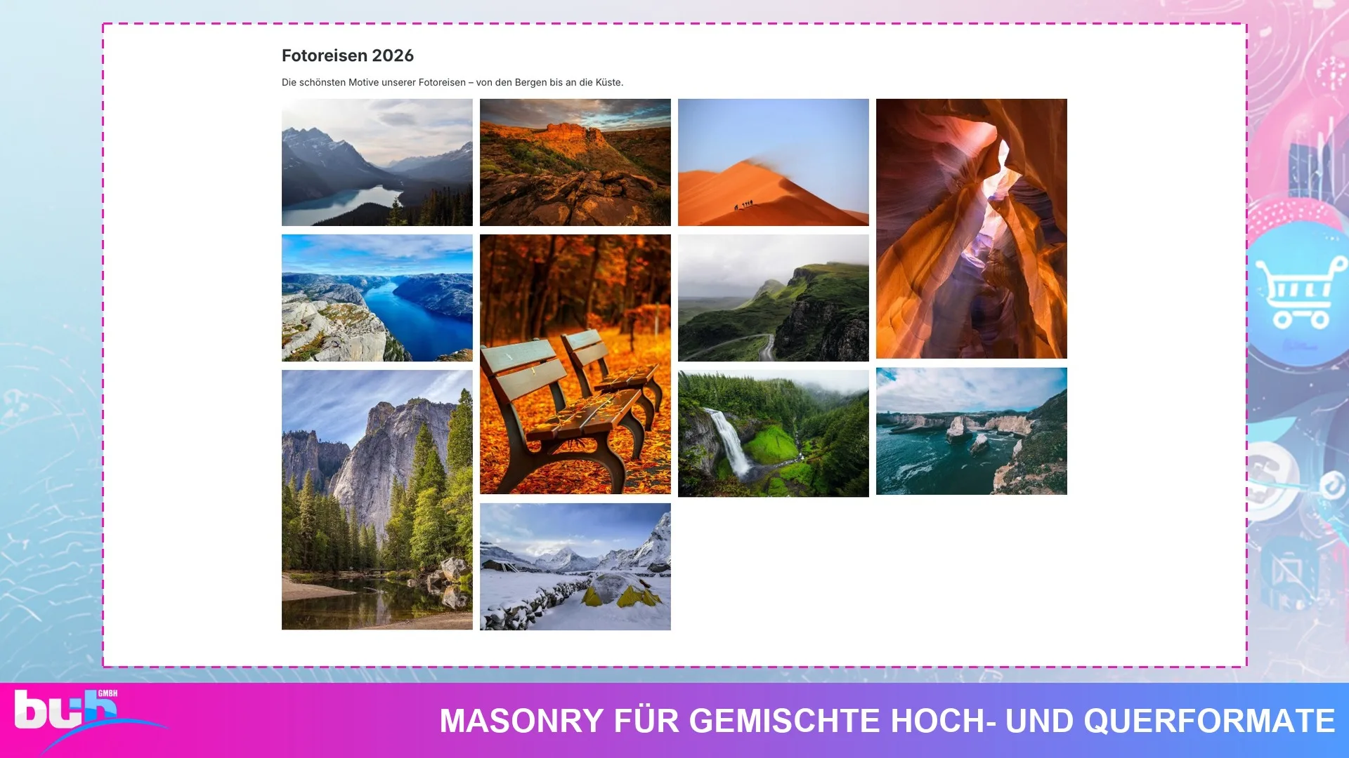 Bildergalerie Lightbox Slider | Galerie für Erlebniswelten und Produktseiten. Screenshot 3