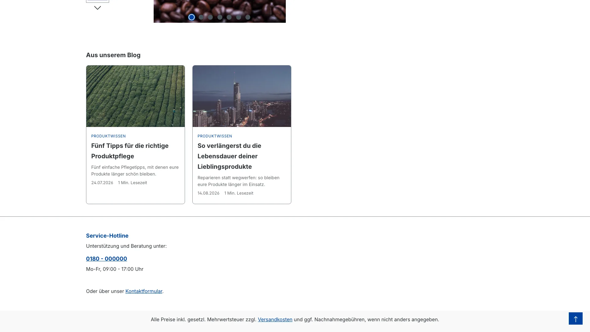 Blog für Shopware 6: Ratgeber im Shop, verknüpft mit Produkten. Screenshot 3