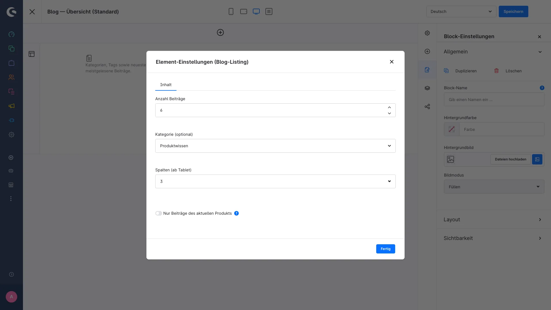 Blog für Shopware 6: Ratgeber im Shop, verknüpft mit Produkten. Screenshot 5