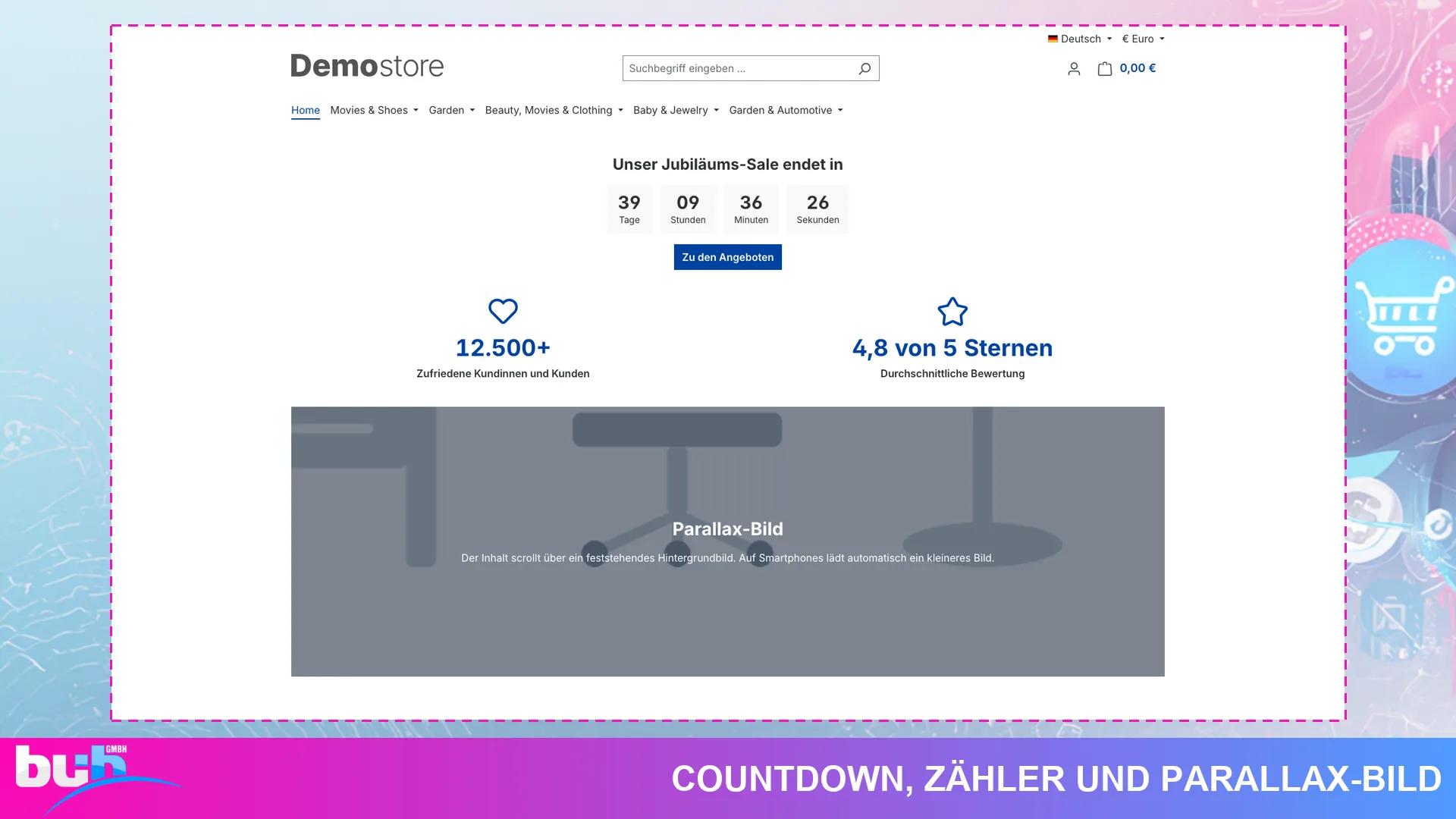 CMS PowerPack Erlebniswelten Elemente Blöcke & Spalten | mit Zeitsteuerung. Screenshot 4