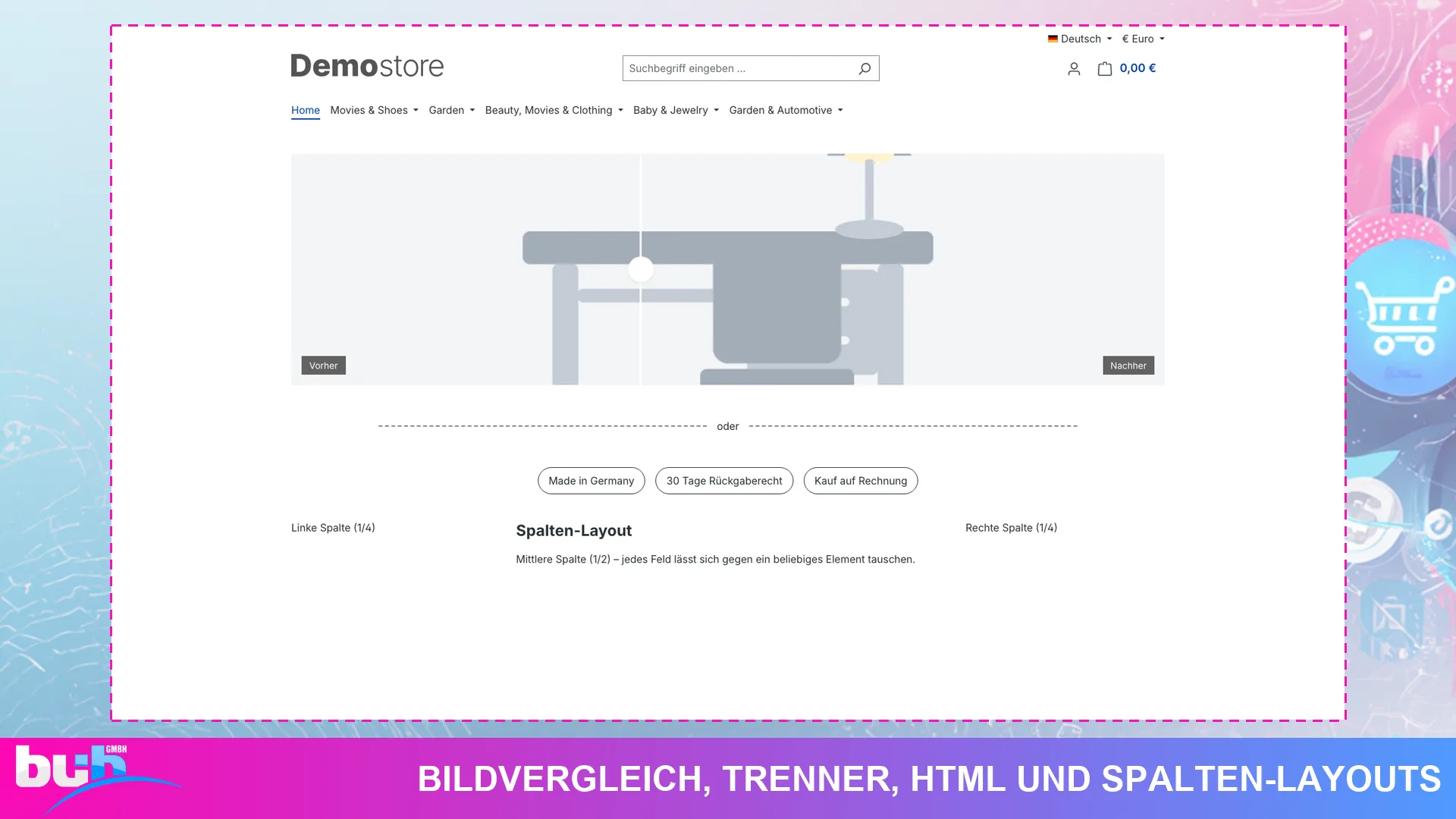 CMS PowerPack Erlebniswelten Elemente Blöcke & Spalten | mit Zeitsteuerung. Screenshot 6