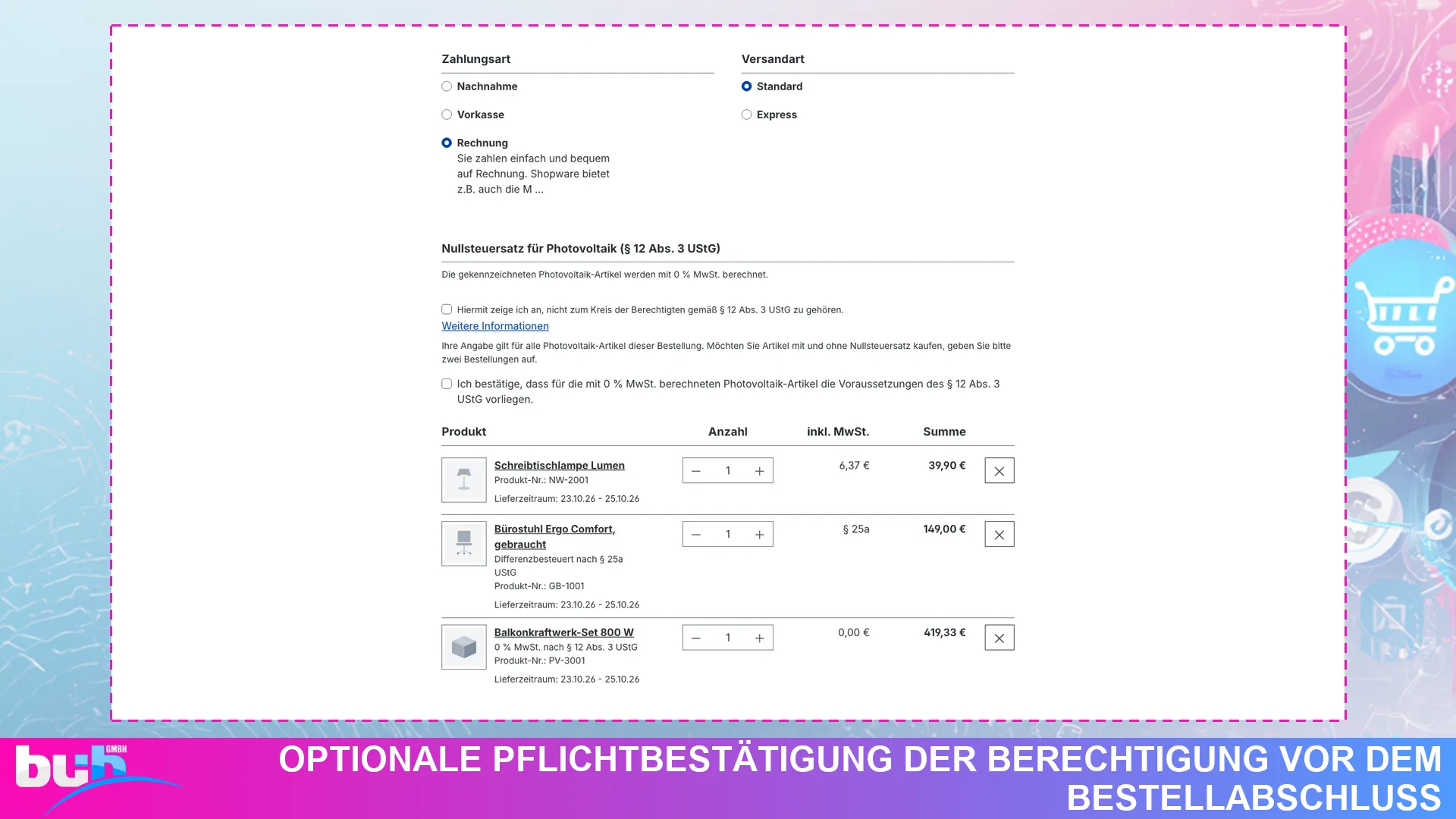 Differenzbesteuerung § 25a und Photovoltaik 0% MwSt | Gebrauchtwaren und Solar. Screenshot 7