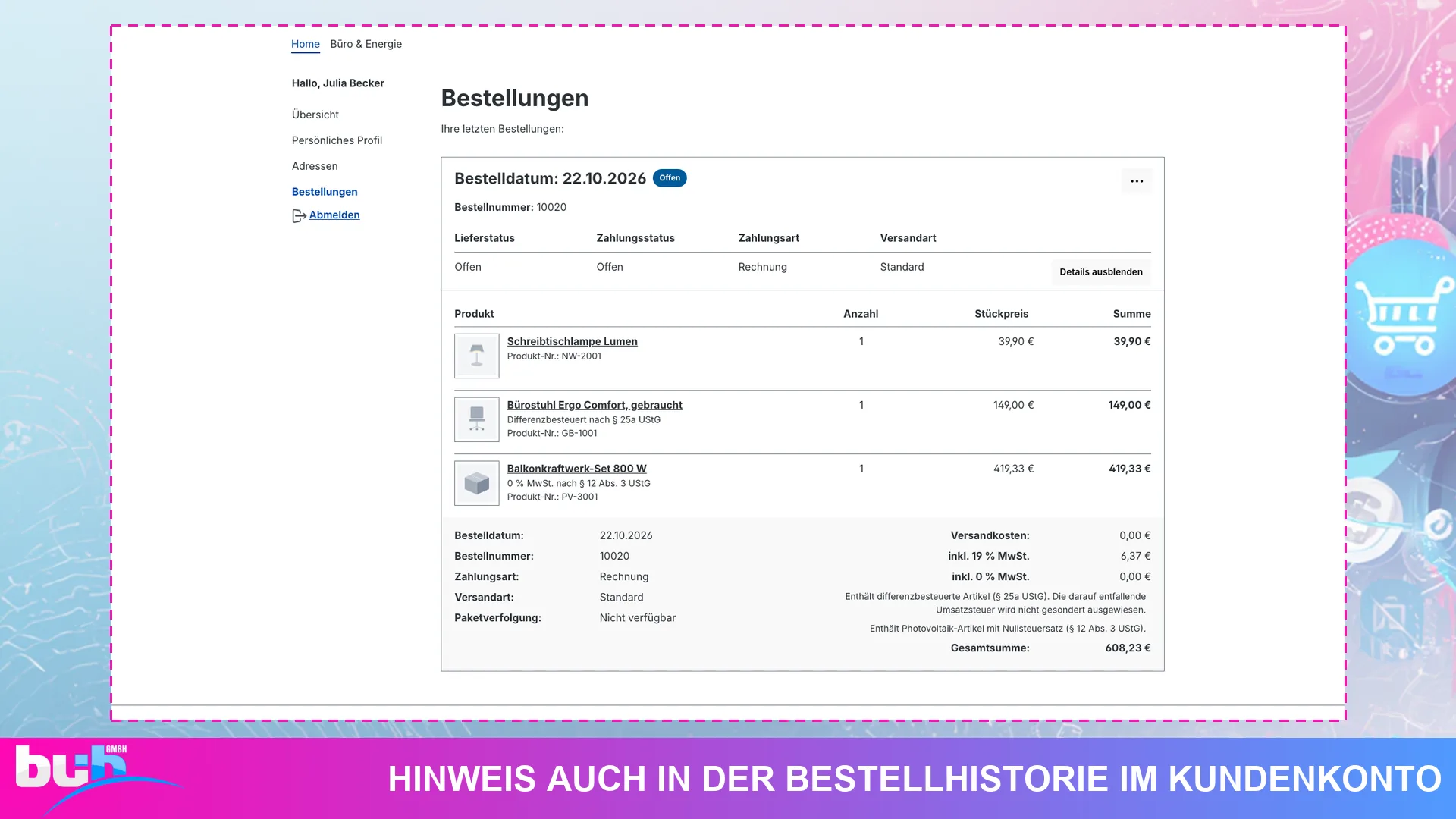 Differenzbesteuerung § 25a und Photovoltaik 0% MwSt | Gebrauchtwaren und Solar. Screenshot 9