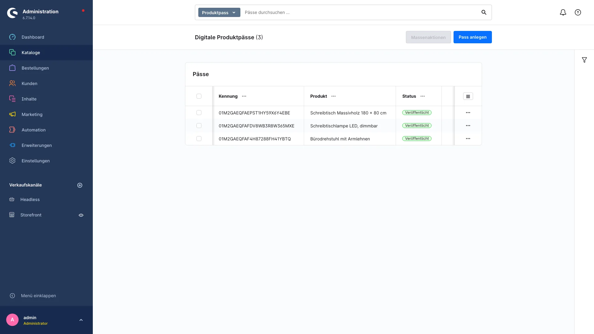 Digitaler Produktpass DPP ESPR | Pflichtangaben vor dem Kauf zeigen. Screenshot 6