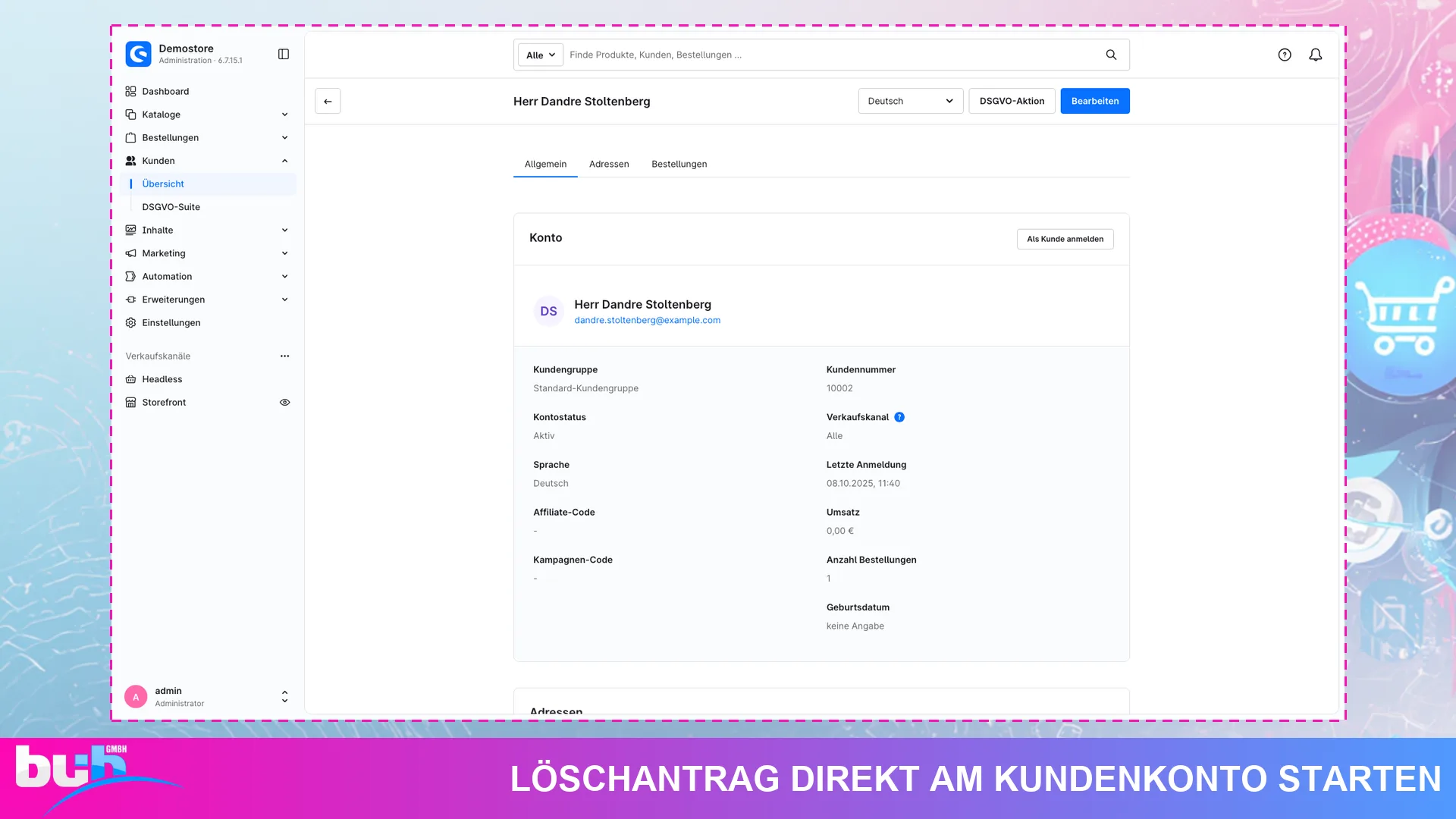 DSGVO Suite Datenschutz Anonymisierung | Kundendaten nach Frist löschen. Screenshot 12