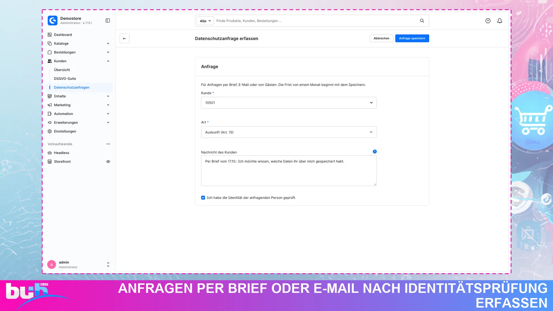 DSGVO Suite Datenschutz Anonymisierung | Kundendaten nach Frist löschen. Screenshot 16