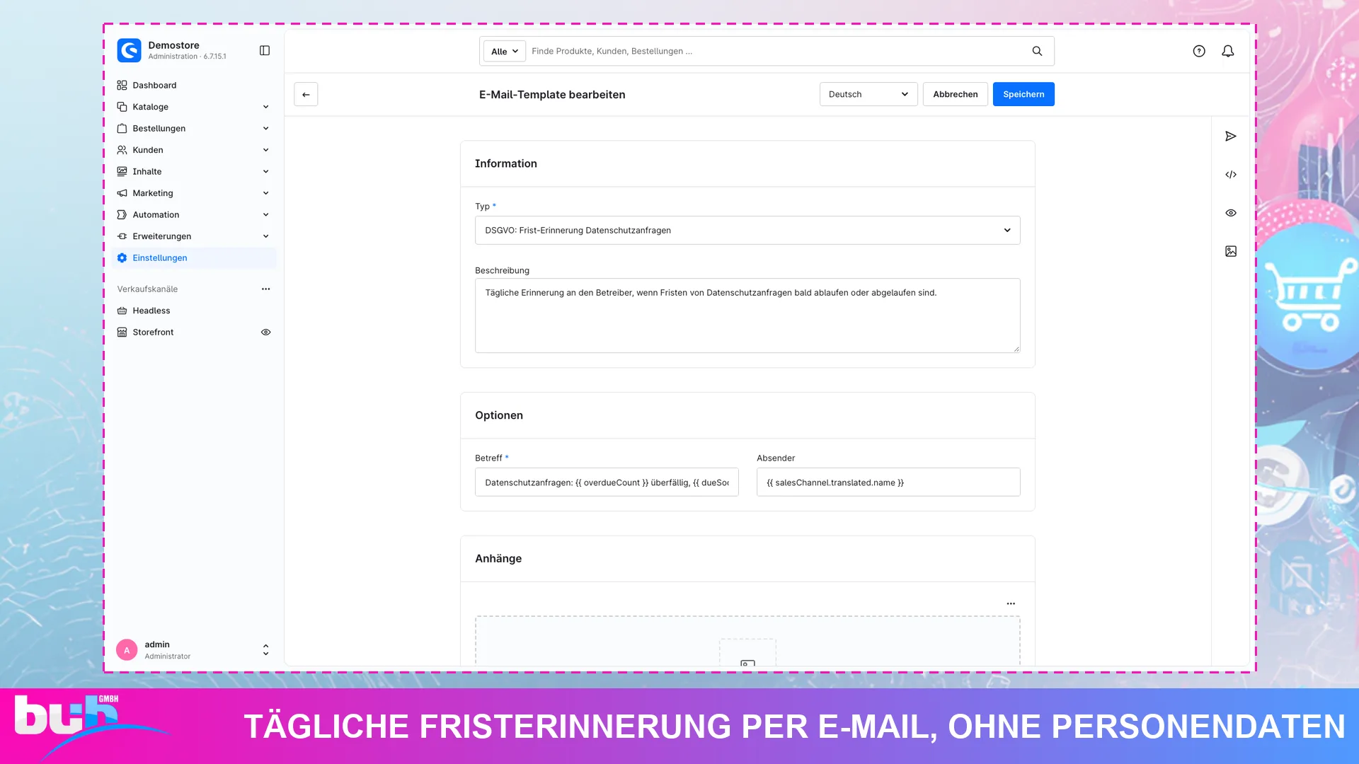 DSGVO Suite Datenschutz Anonymisierung | Kundendaten nach Frist löschen. Screenshot 18