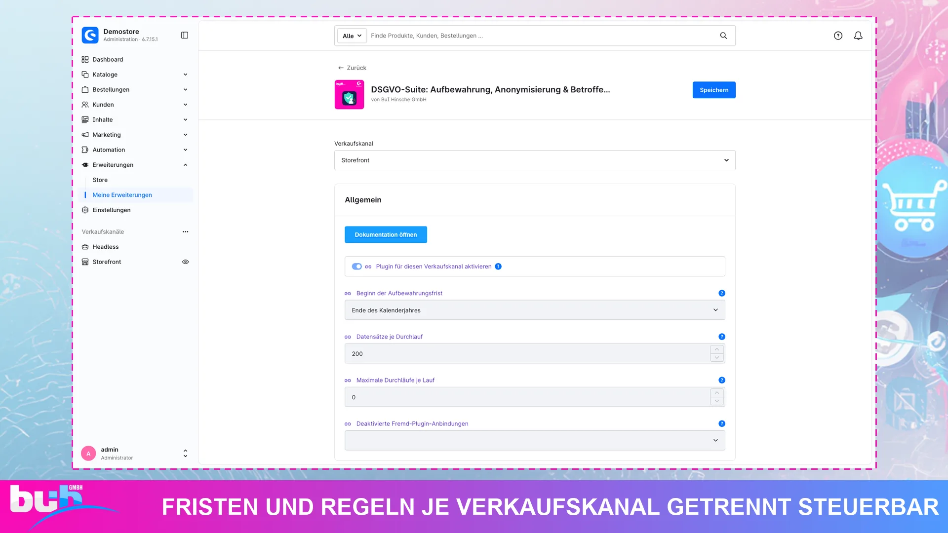 DSGVO Suite Datenschutz Anonymisierung | Kundendaten nach Frist löschen. Screenshot 3