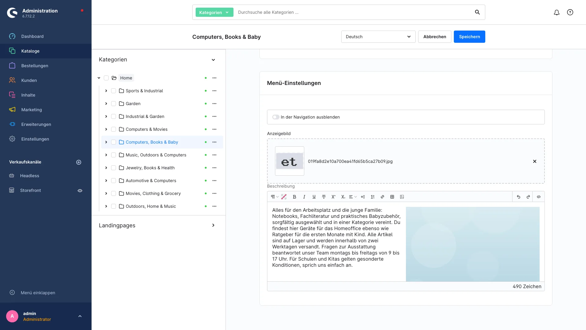 Editor Medien-Erweiterung: Bilder direkt im Texteditor einfügen. Screenshot 1