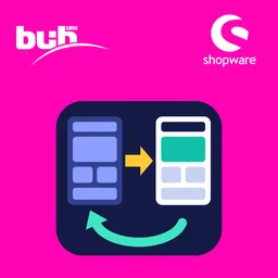 Erlebniswelten Transfer Export Import | CMS Staging zu Live mit Rollback, Plugin-Icon