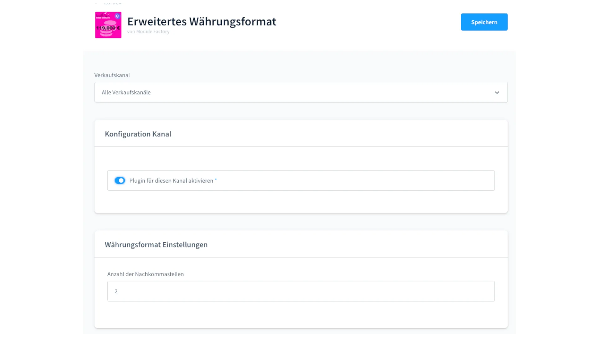 Erweitertes Währungsformat – Screenshot 3