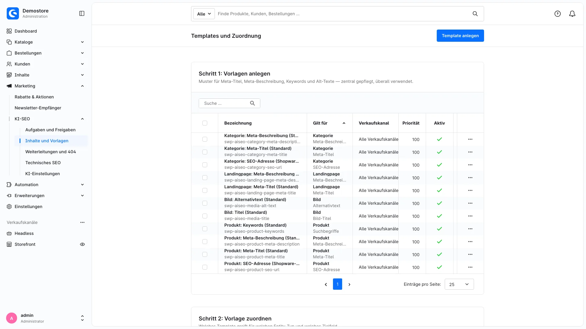 SEO Audit und KI Sichtbarkeit | SEO Optimierung mit Meta Tags aus Vorlagen. Screenshot 10