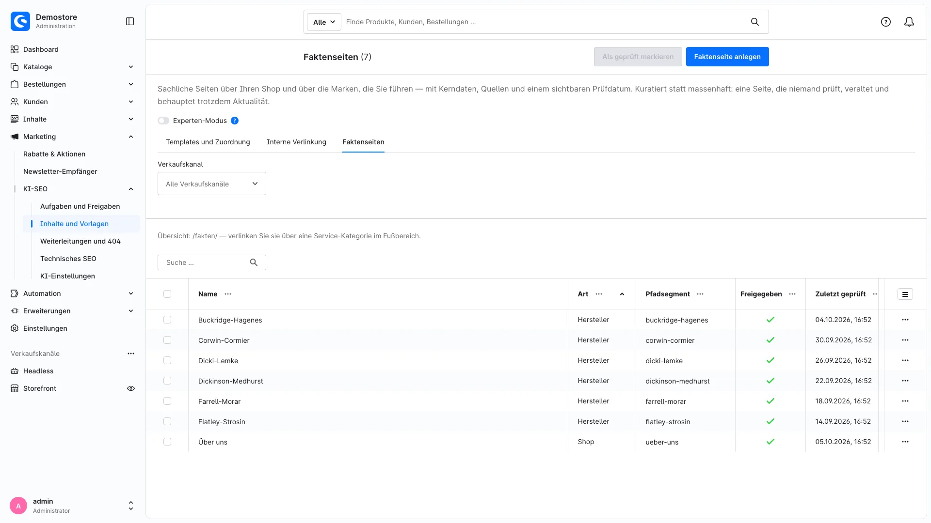 SEO Audit und KI Sichtbarkeit | SEO Optimierung mit Meta Tags aus Vorlagen. Screenshot 20