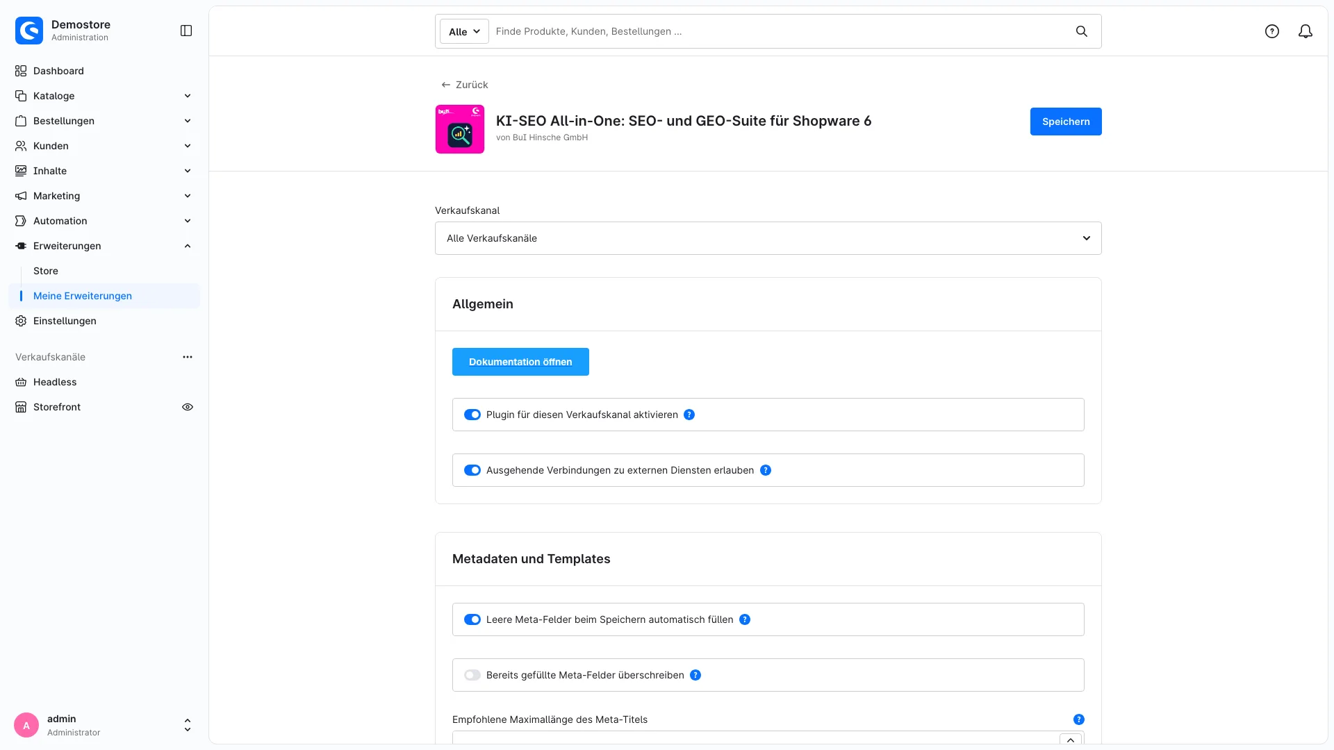 SEO Audit und KI Sichtbarkeit | SEO Optimierung mit Meta Tags aus Vorlagen. Screenshot 4